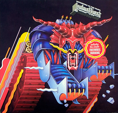 JUDAS PRIEST - Defenders of the Faith album front cover vinyl record